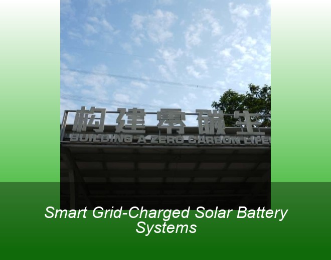 Smart Grid-Charged Solar Battery Systems